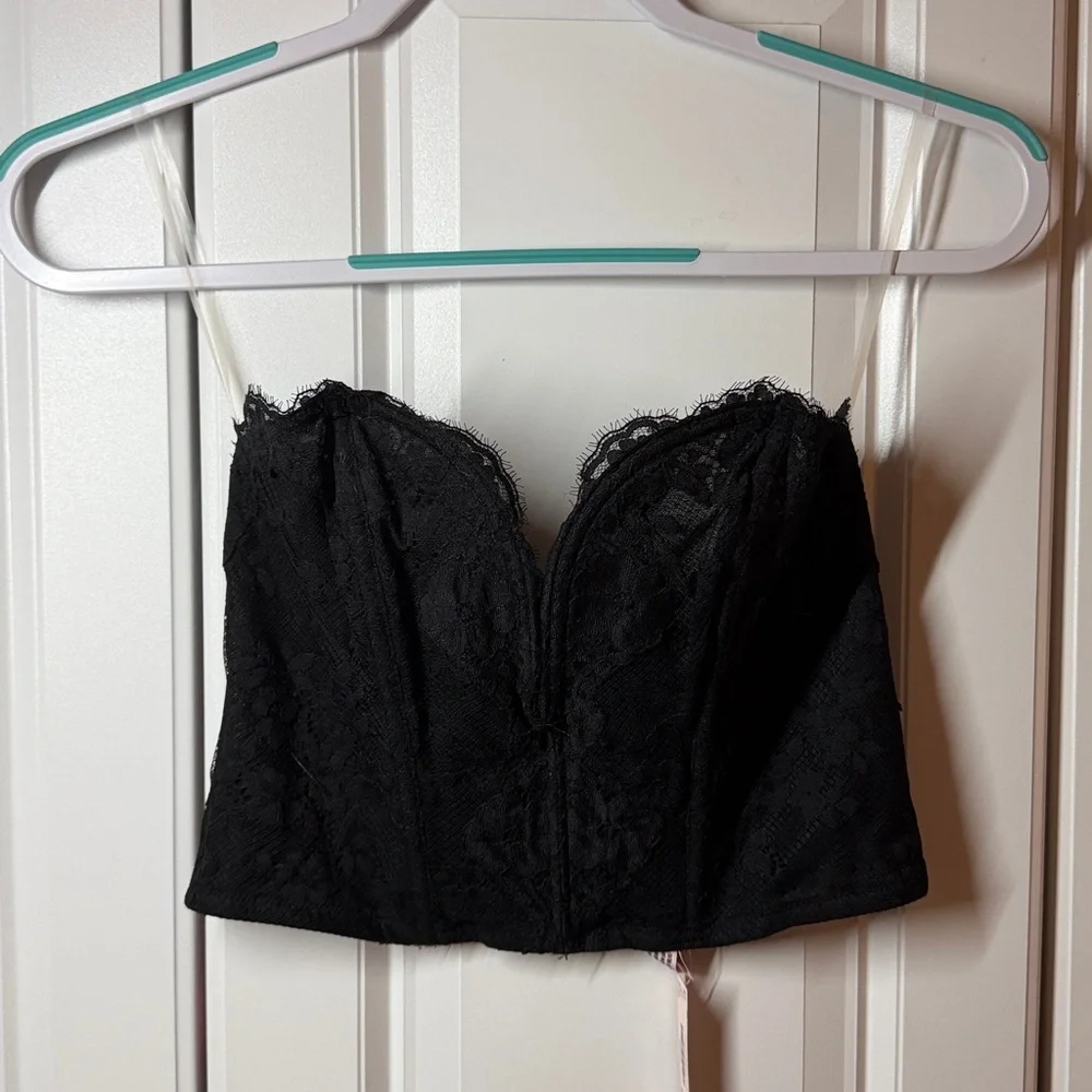 Victoria's Secret Black Lace Corset Top - Picture 2 of 4